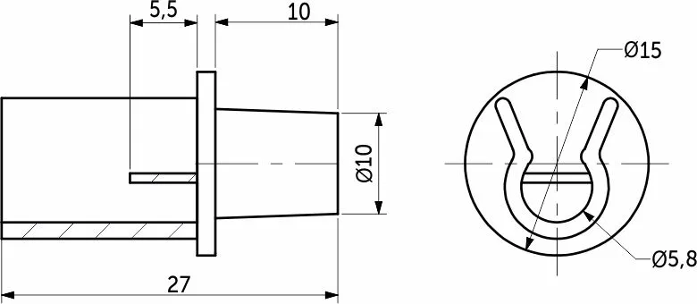 Держатель для сушки Standard 1, белый REJS