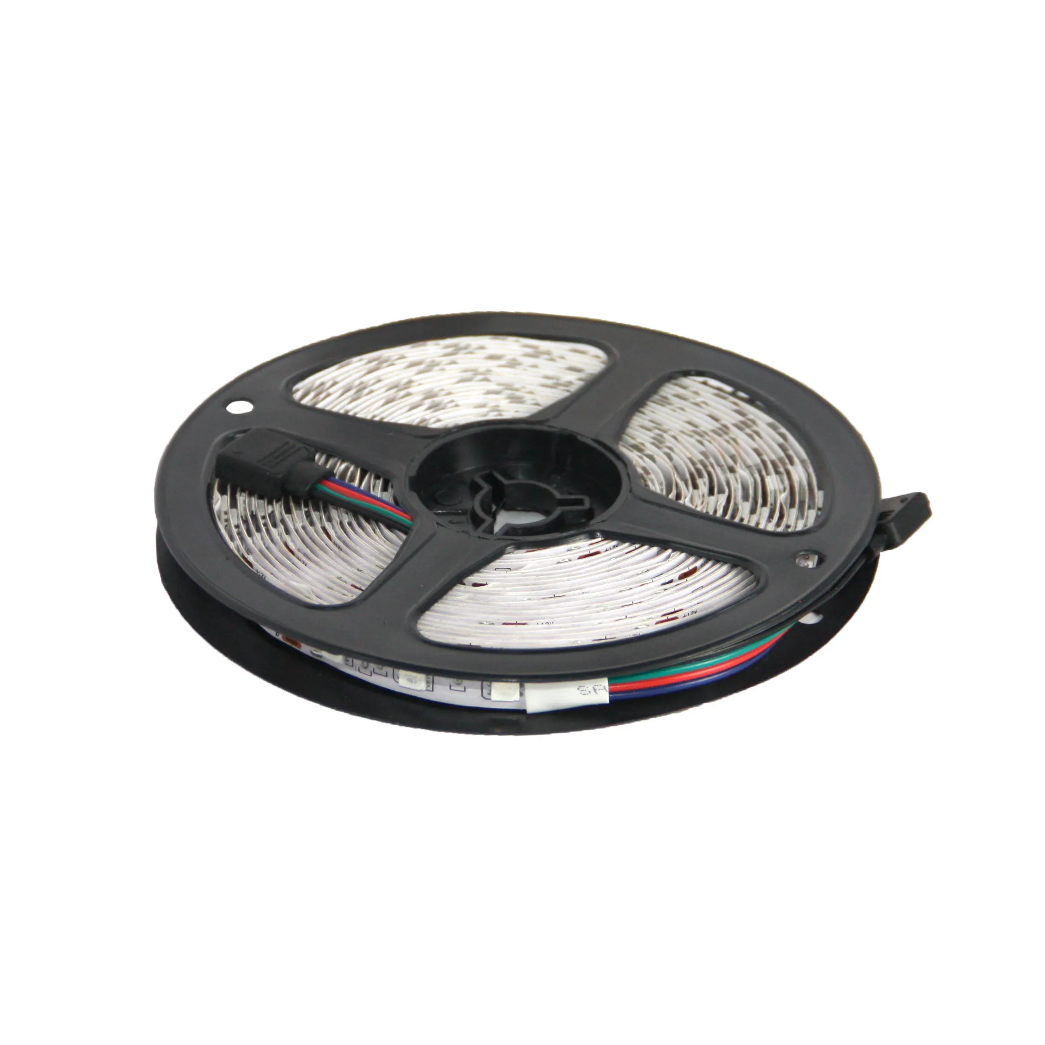 Лента светодиодная RGB - 14.8W/m, 12V, 10мм, 5050, 60 д/м, IP20, цветная - 5м, TE