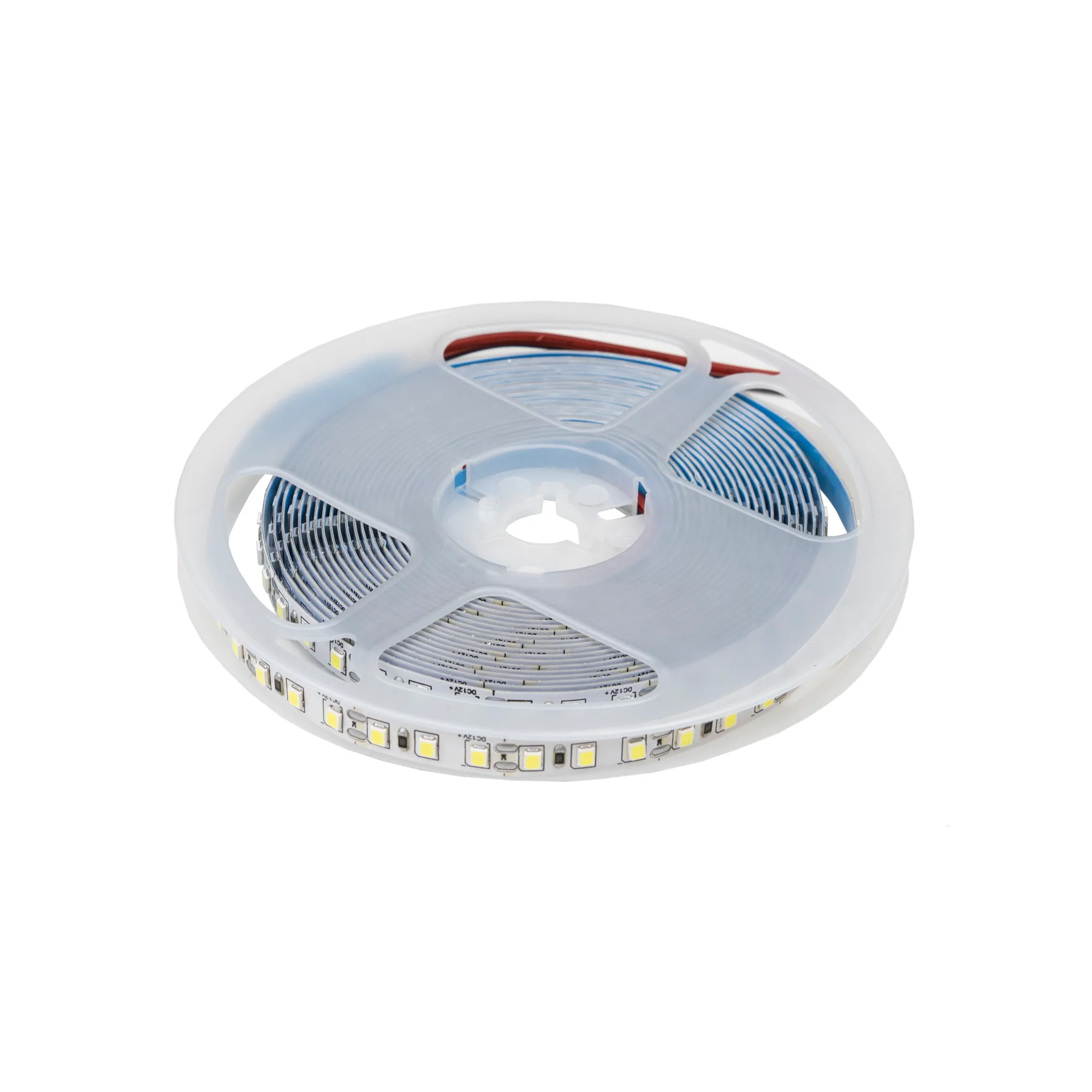 Лента светодиодная - 9,6W/m, 24V, 8мм, 2835, 120 д/м, IP20, холодный белый (6000K), CRI>70, 950 Lm, 5м, TE