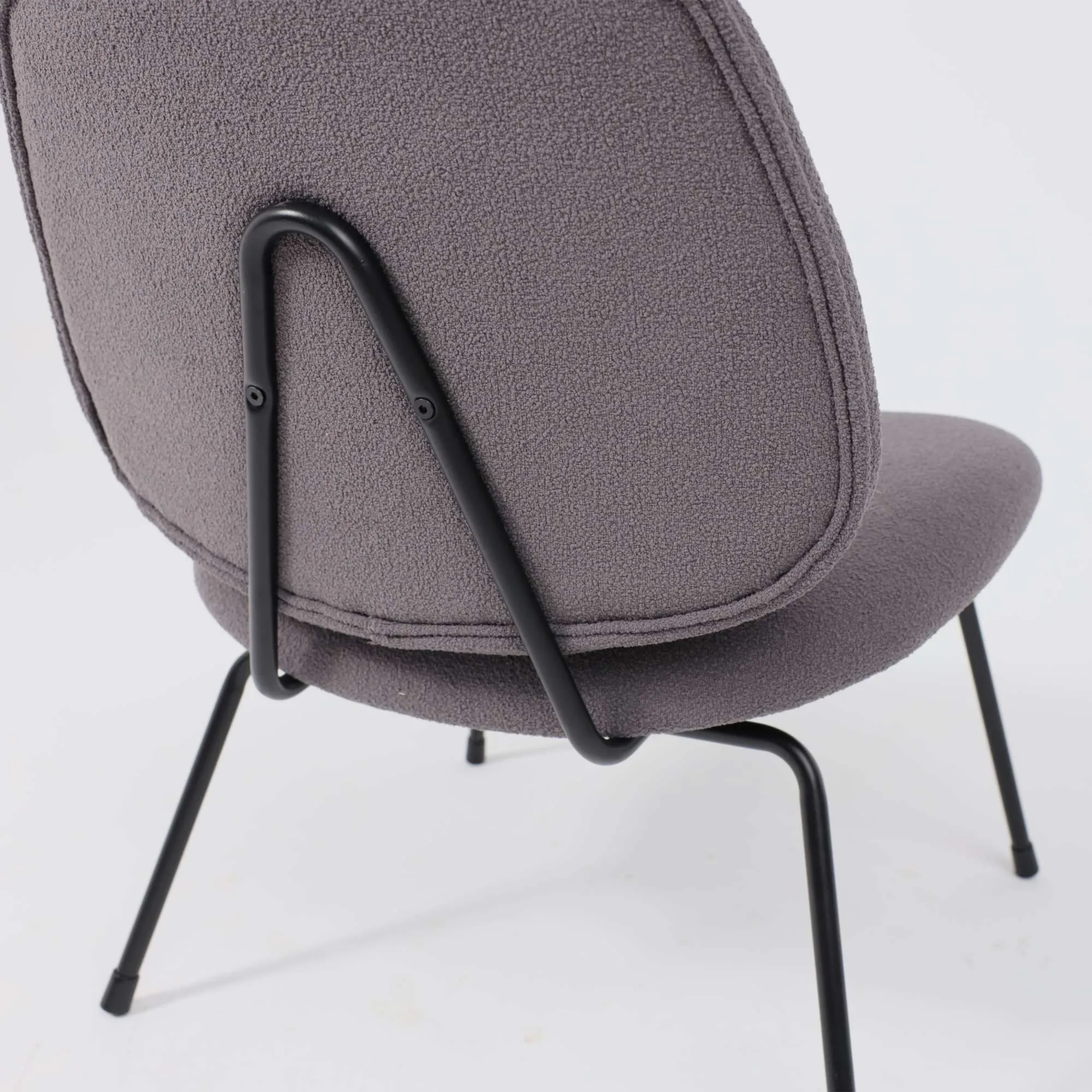 Кресло SWAY, серое букле SD8068-5/черный
