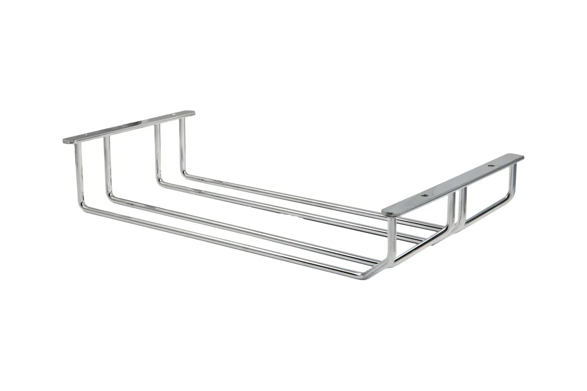 Держатель подвесной для бокалов двухрядный 340*65*205, хром AKS