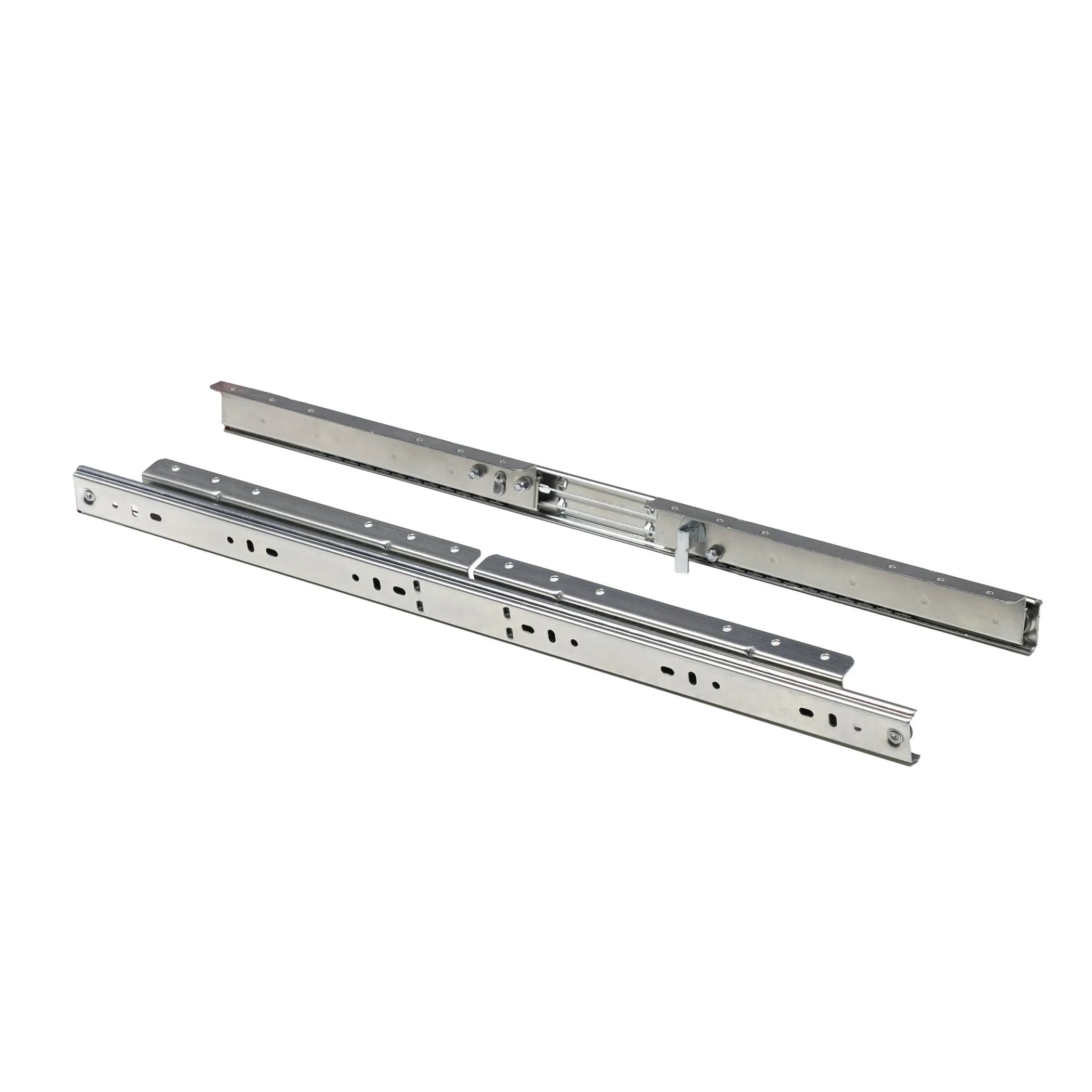 Механизм для раздвижных столов внешний синхронный со стопором L-610 мм AKS