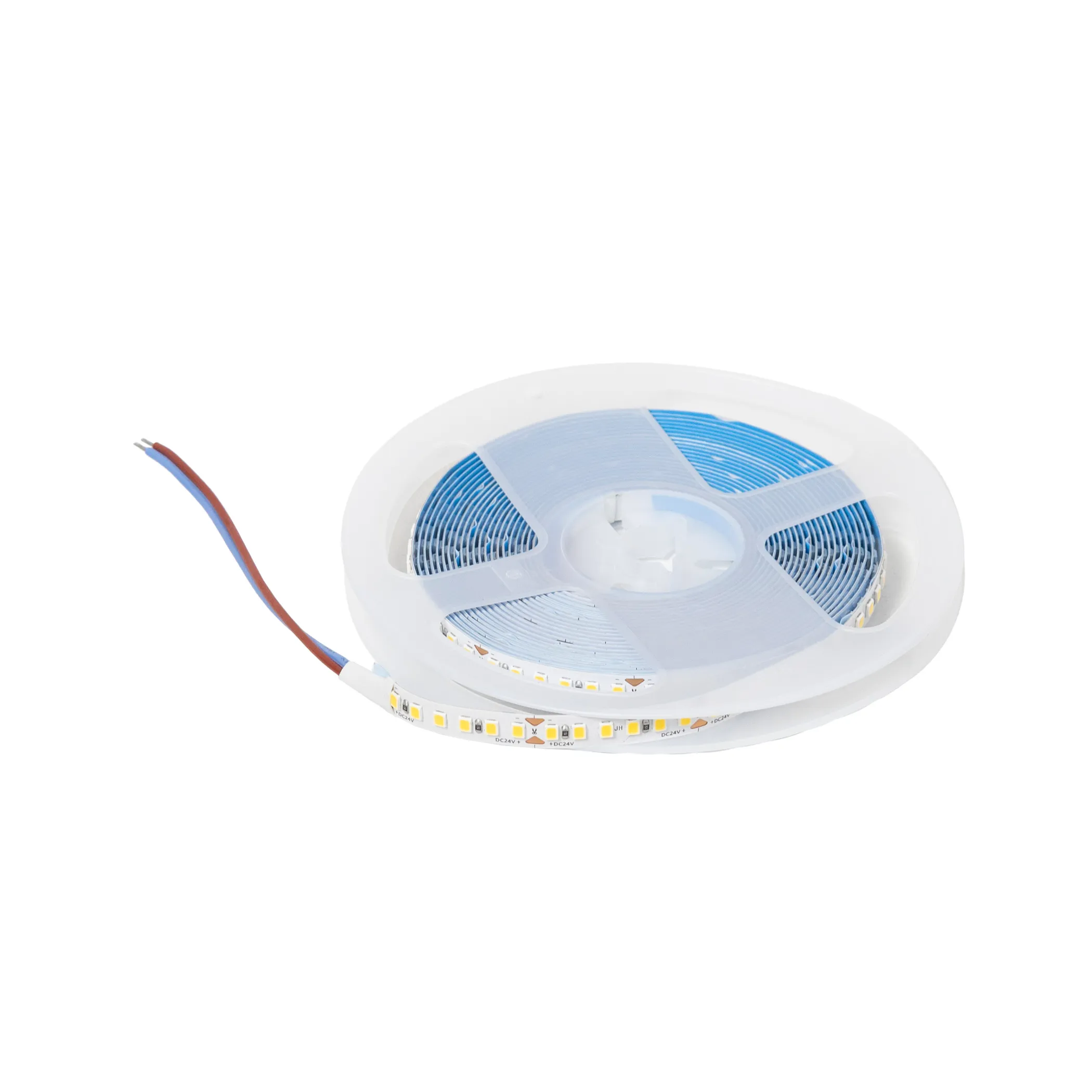 Лента светодиодная - 14,4W/m, 24V, 8мм, 2835, 180 д/м, IP20, нейтральный белый (4000K), CRI>80, 1600 Lm, 5м, AKS