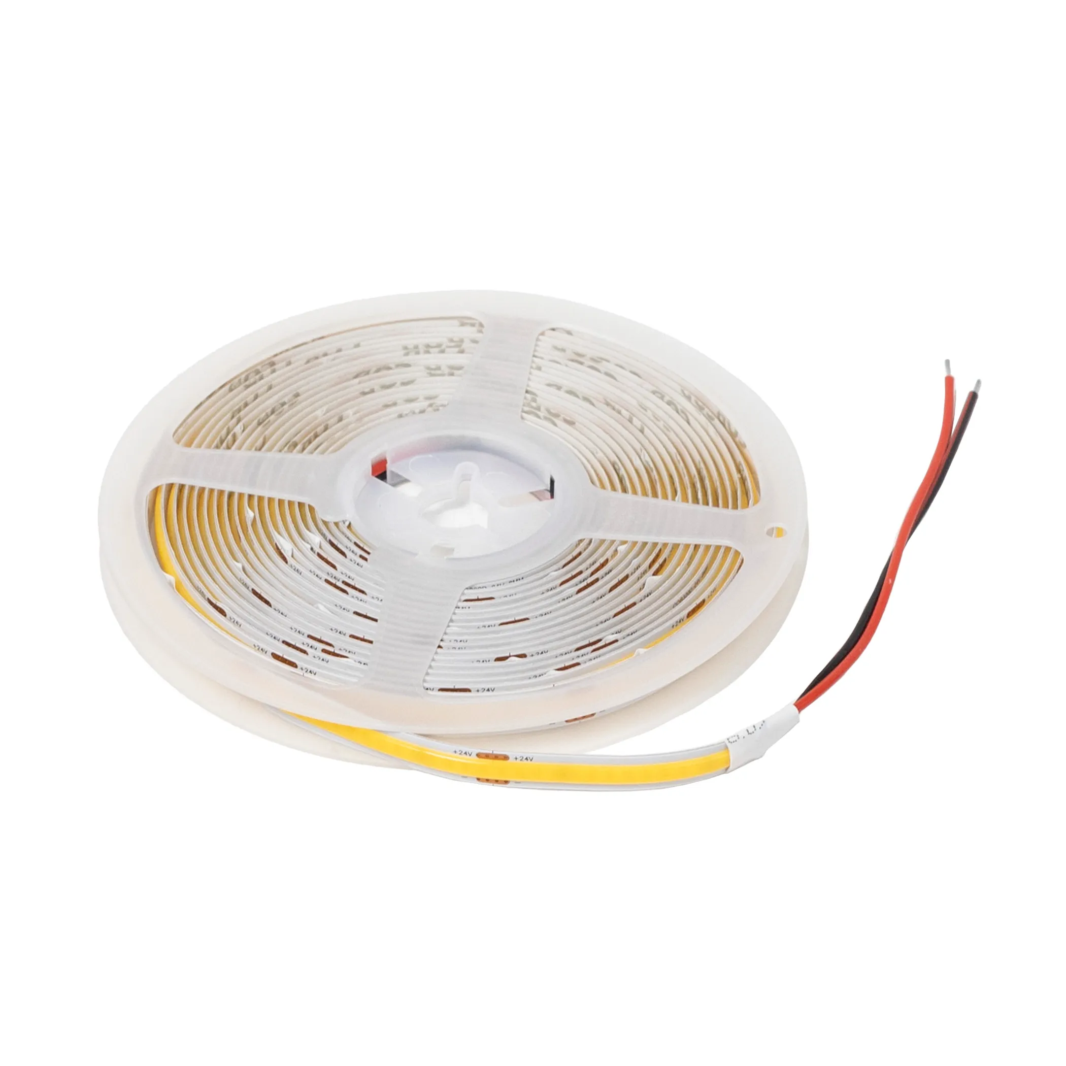 Лента светодиодная COB - 9,8W/m, 24V, 8мм, 320 д/м, IP20, холодный белый (6000K), CRI>90, 1100 Lm, 5м, AKS