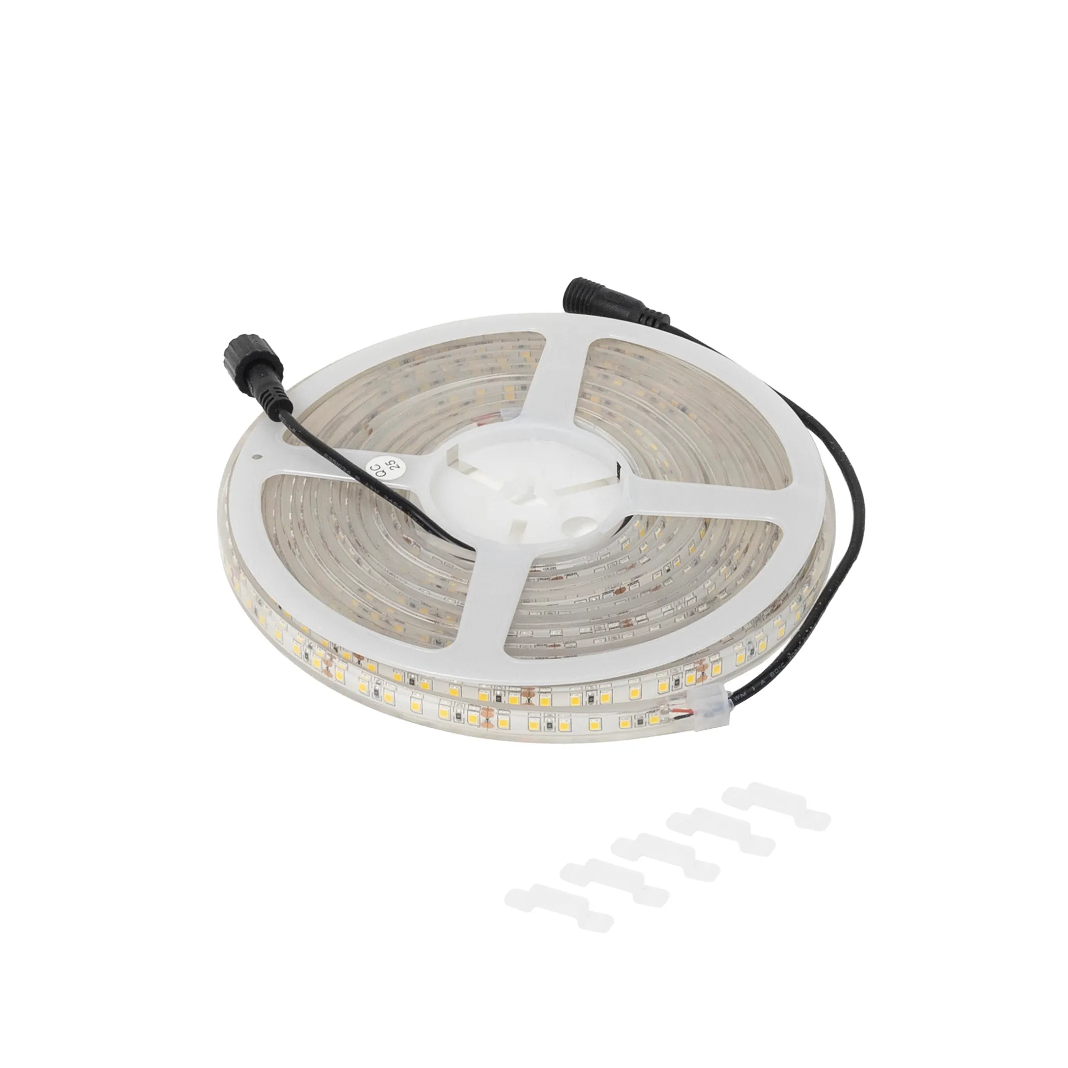 Лента светодиодная термостойкая, подводная - 9,6W/m, 24V, 11мм, 2835, 120 д/м, IP68, нейтральный белый (4000К), 5м, AKS