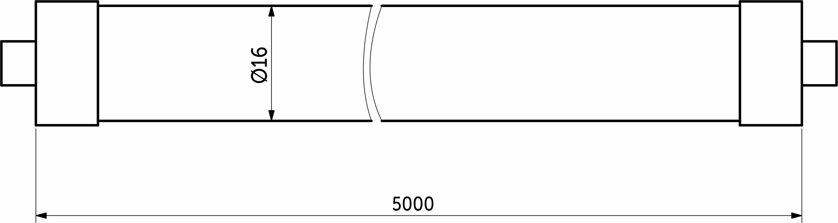 Светодиодная веревка 15W/m, 24V, 16мм, IP65, холодный белый (6000K) - 5м, AKS