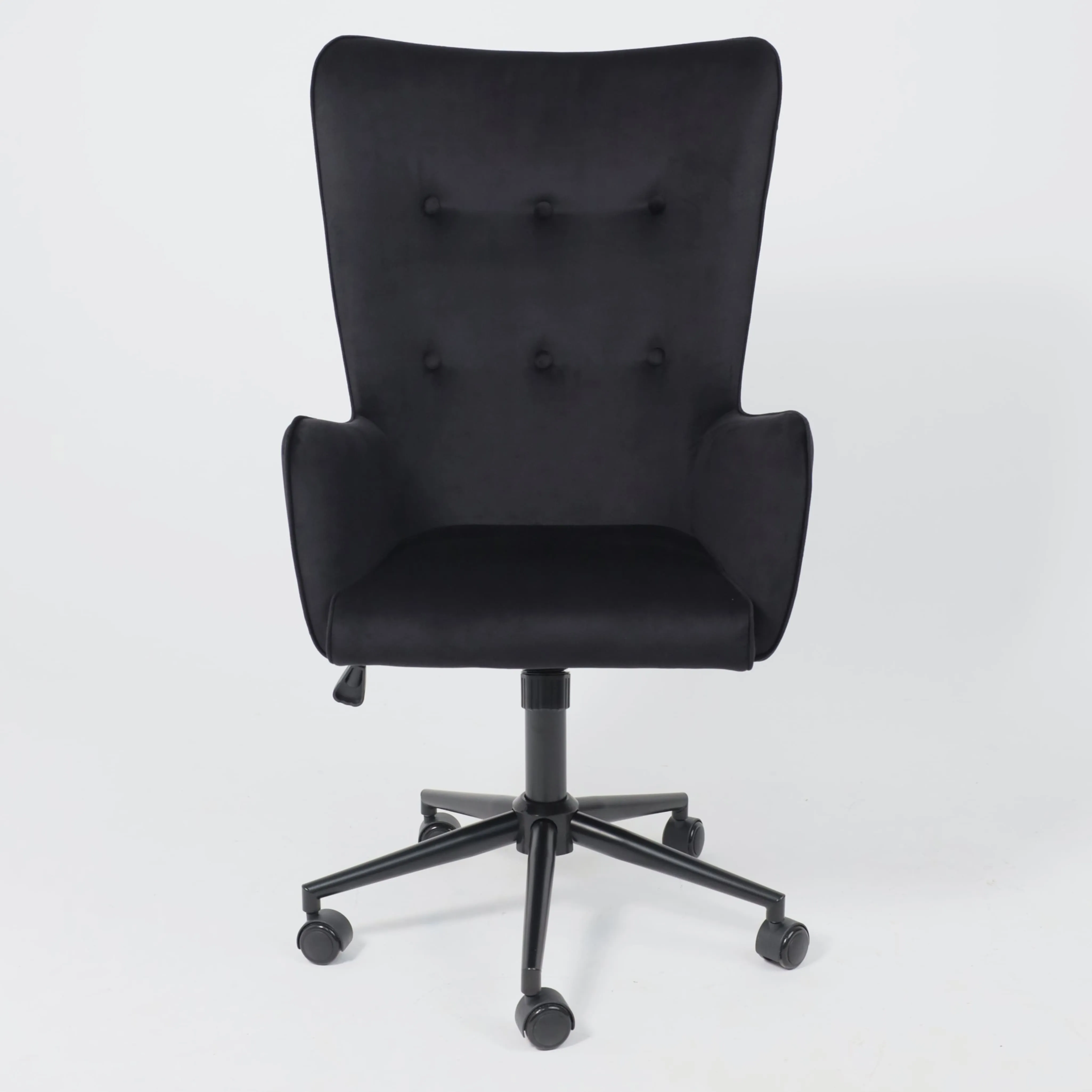 Кресло поворотное BELLA XL black, Seven 035, велюр/черный