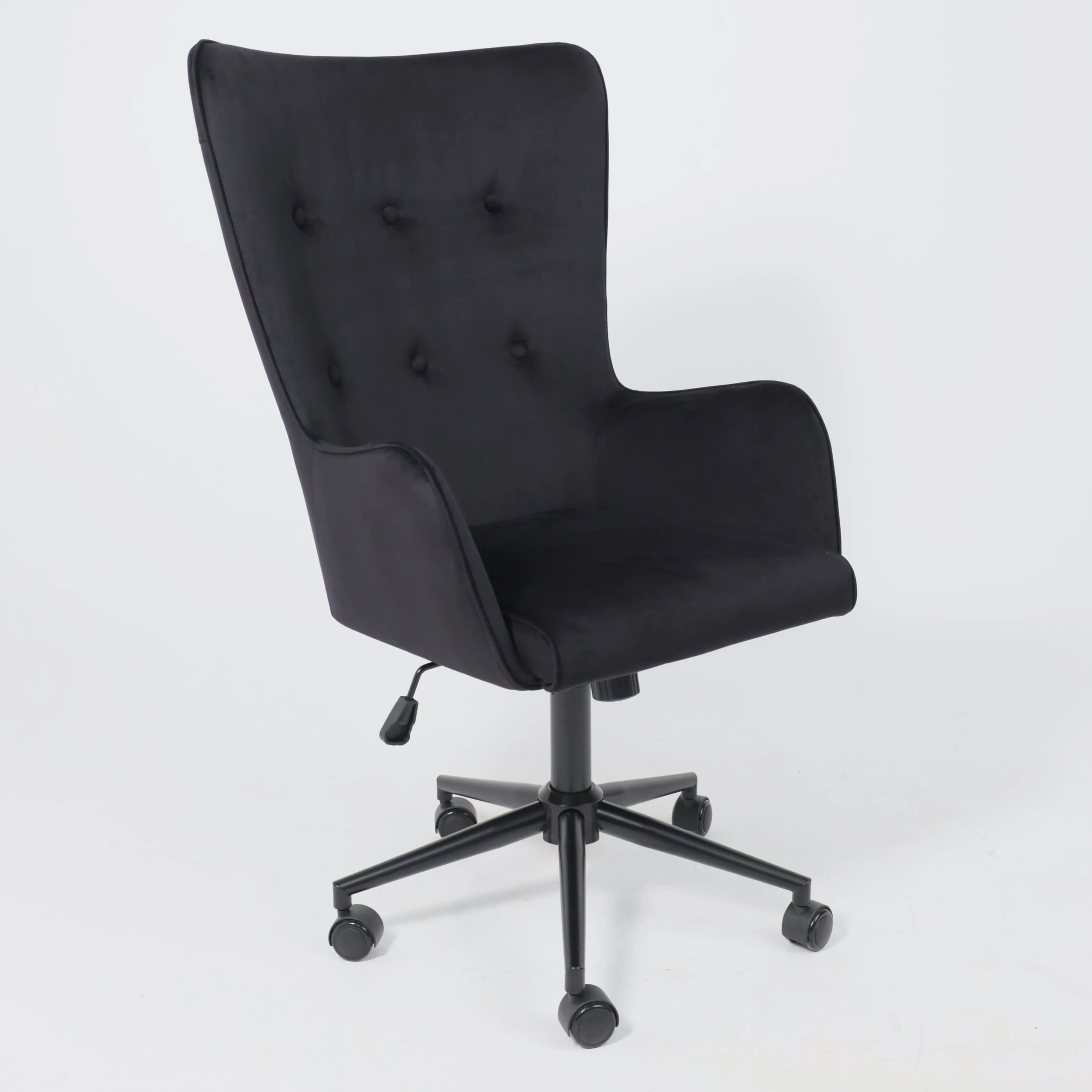 Кресло поворотное BELLA XL black, Seven 035, велюр/черный