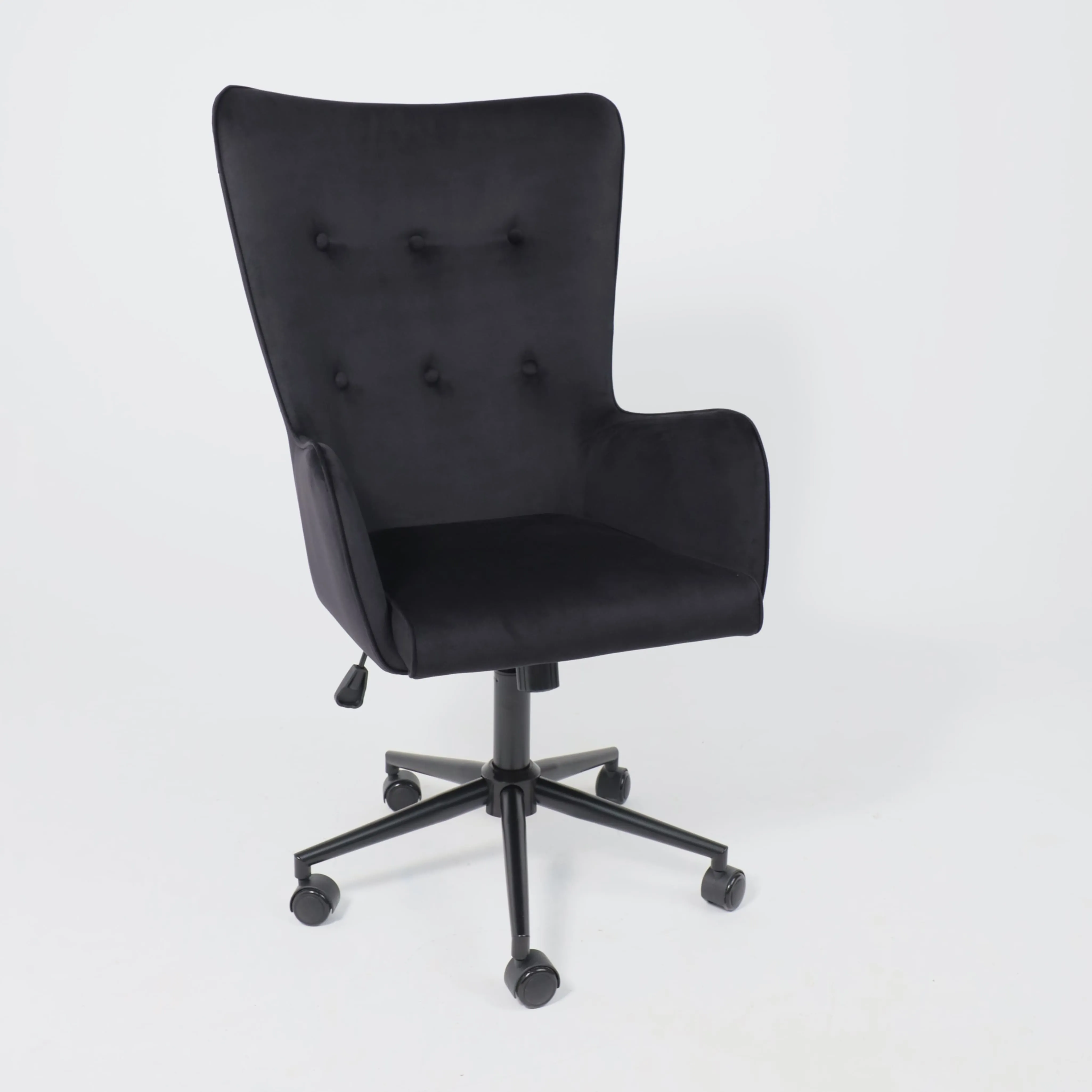 Кресло поворотное BELLA XL black, Seven 035, велюр/черный