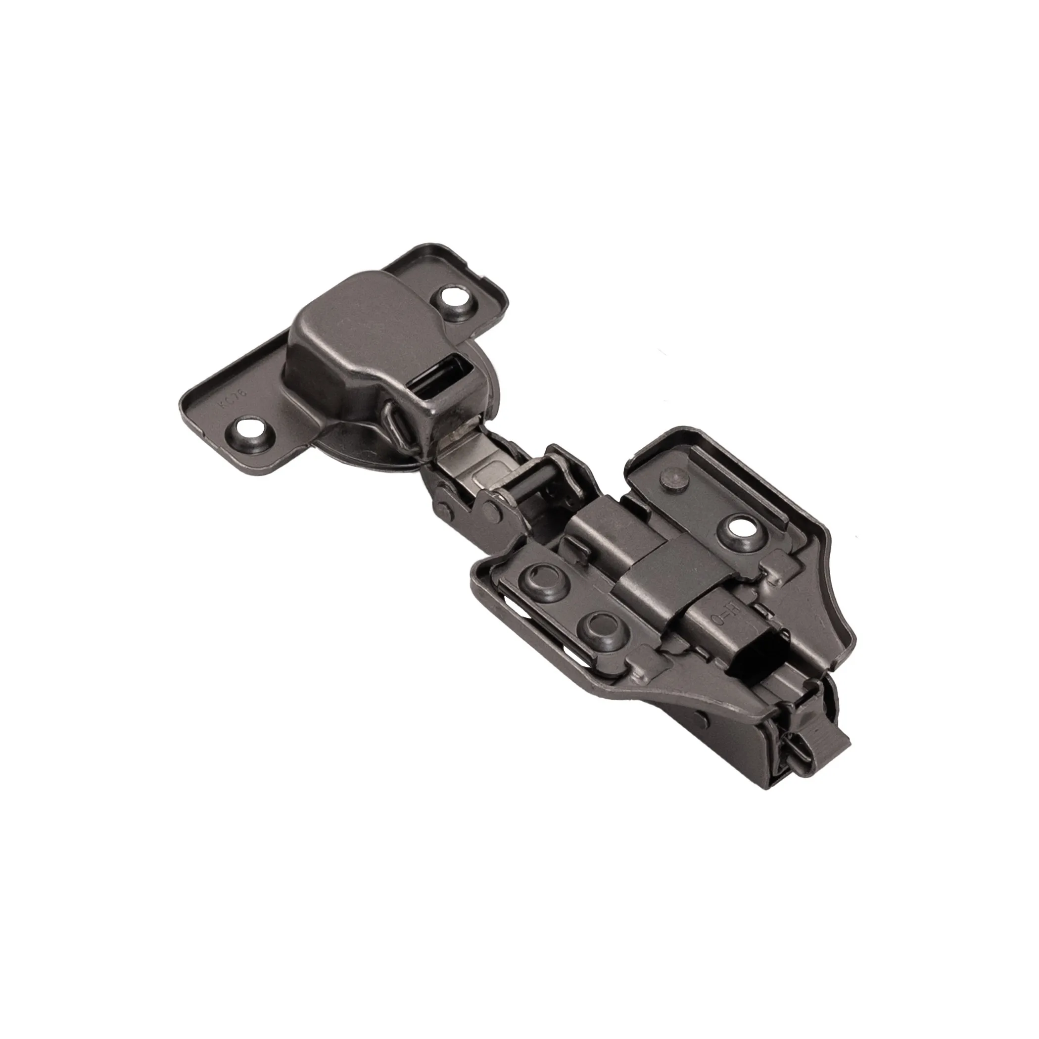 Петля накладная без пружины 48мм h2 сlip-on PRIME by AKS 3D черный никель (саморезы, заглушки) (упак. = 2 шт.)