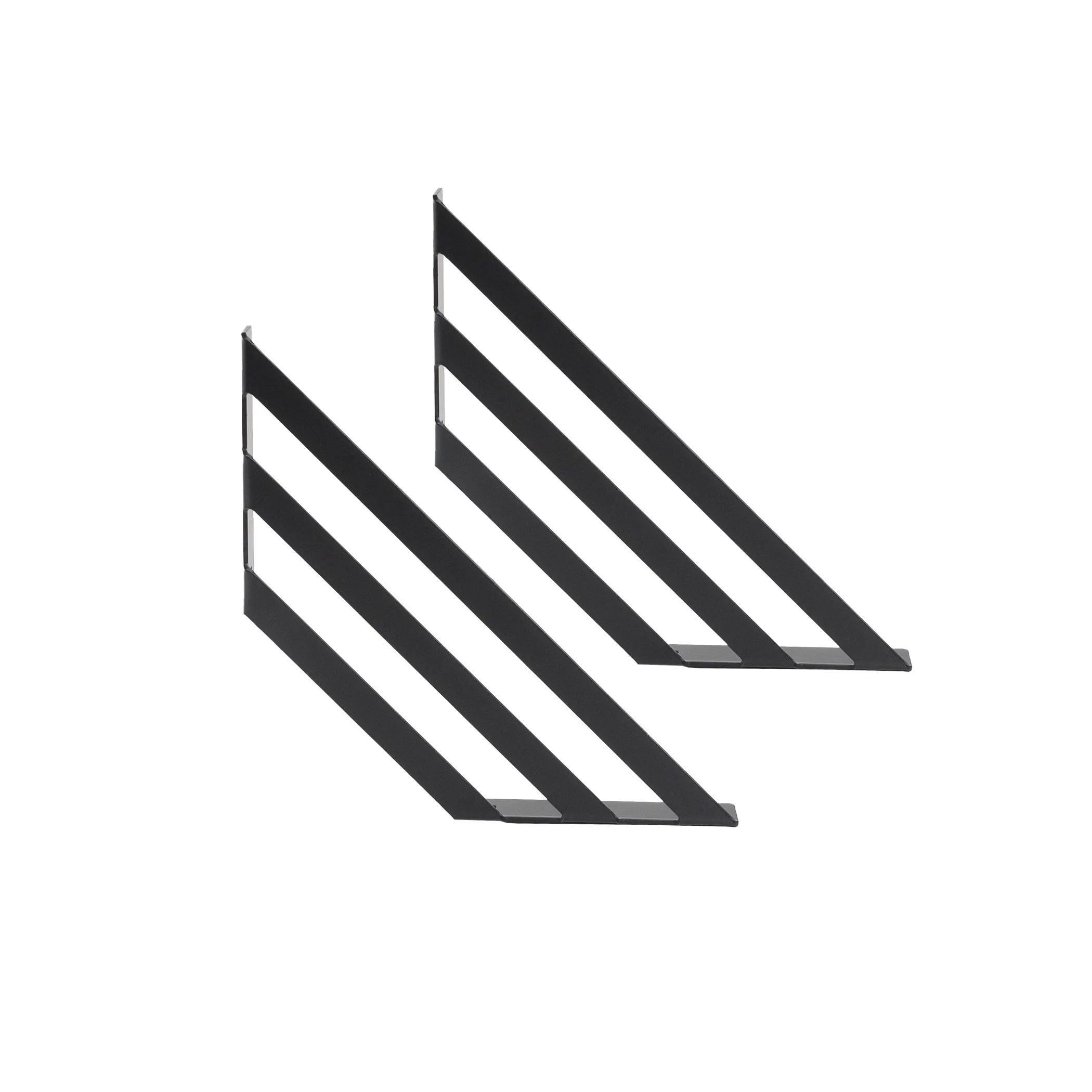 Полкодержатель мет. GRATE 200*200*2.3 черный (1 упак. = 2 шт.) AKS