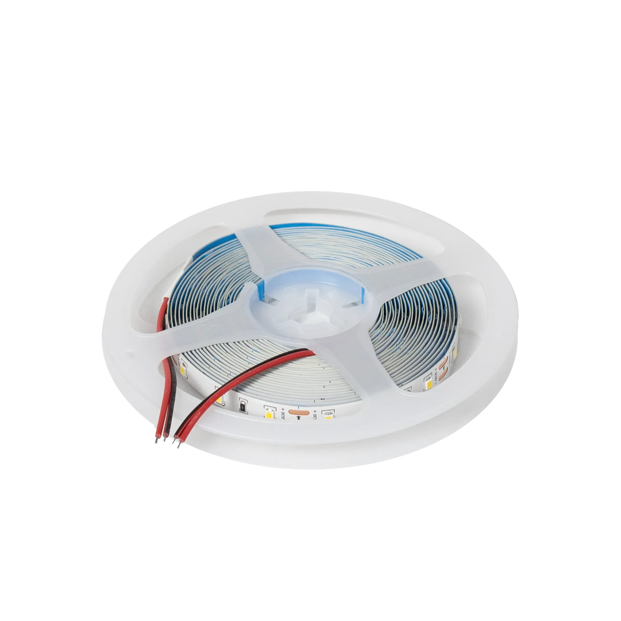 Лента светодиодная - 4,8W/m, 12V, 8мм, 2835, 60 д/м, IP20, теплый белый (3000K), CRI>70, 550 Lm, 5м, CZ