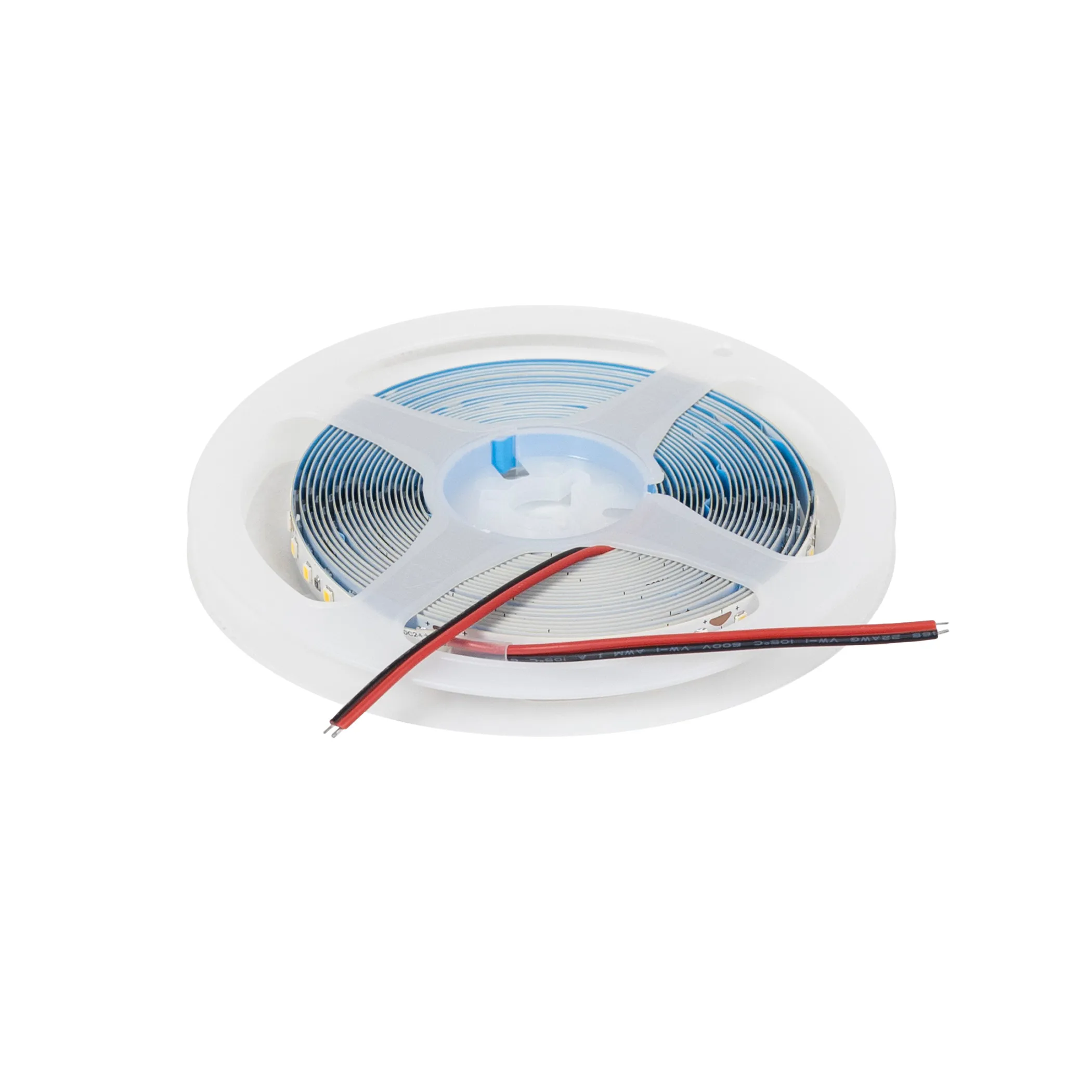 Лента светодиодная - 9,6W/m, 24V, 8мм, 2835, 120 д/м, IP20, холодный белый (6000K), CRI>70, 800 Lm, 20м, CZ