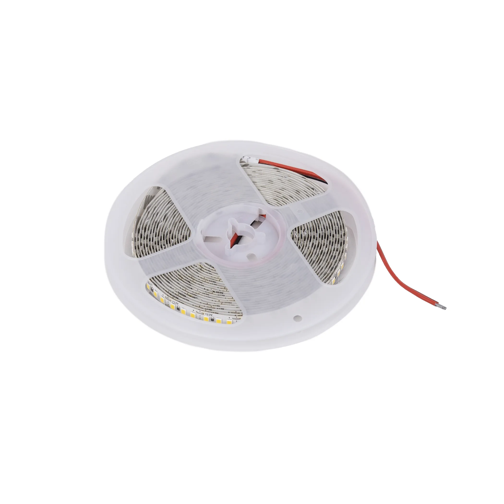 Лента светодиодная - 14,4W/m, 12V, 8мм, 2835, 180 д/м, IP20, теплый белый (3000K), CRI>80, 1600 Lm, 5м, AKS