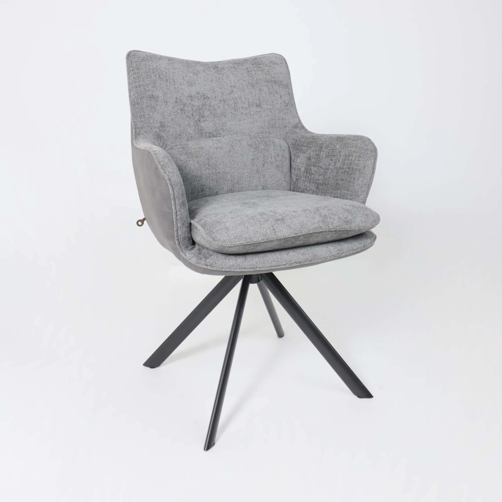 Стул TRUMP-R 360, g22 GRAPHITE шенилл LUX - Graphite замша LUX\черный