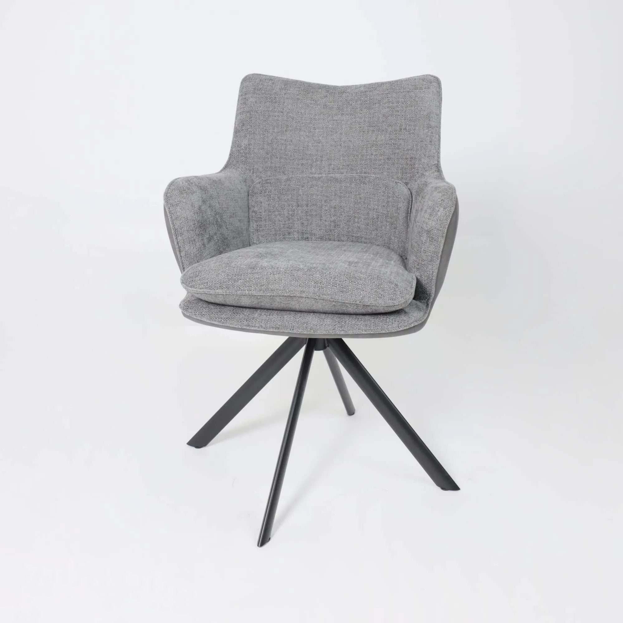 Стул TRUMP-R 360, g22 GRAPHITE шенилл LUX - Graphite замша LUX\черный