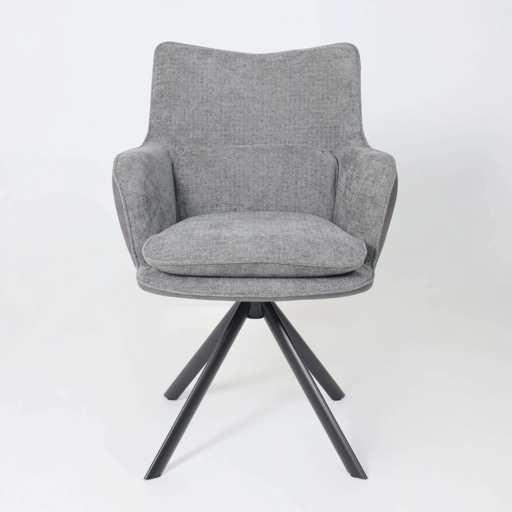 Стул TRUMP-R 360, g22 GRAPHITE шенилл LUX - Graphite замша LUX\черный