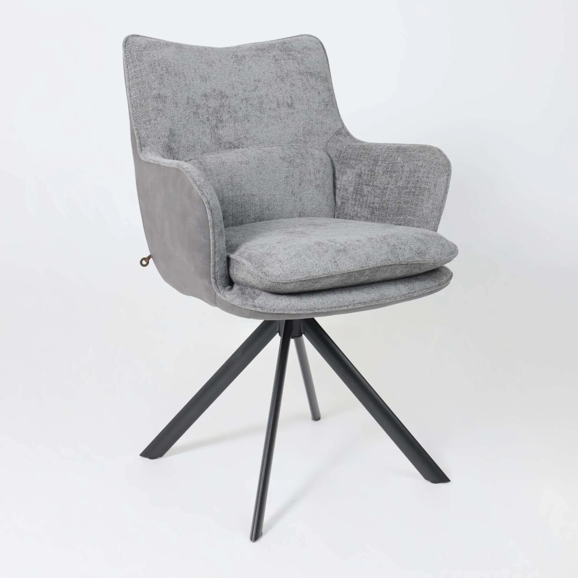 Стул TRUMP-R 360, g22 GRAPHITE шенилл LUX - Graphite замша LUX\черный