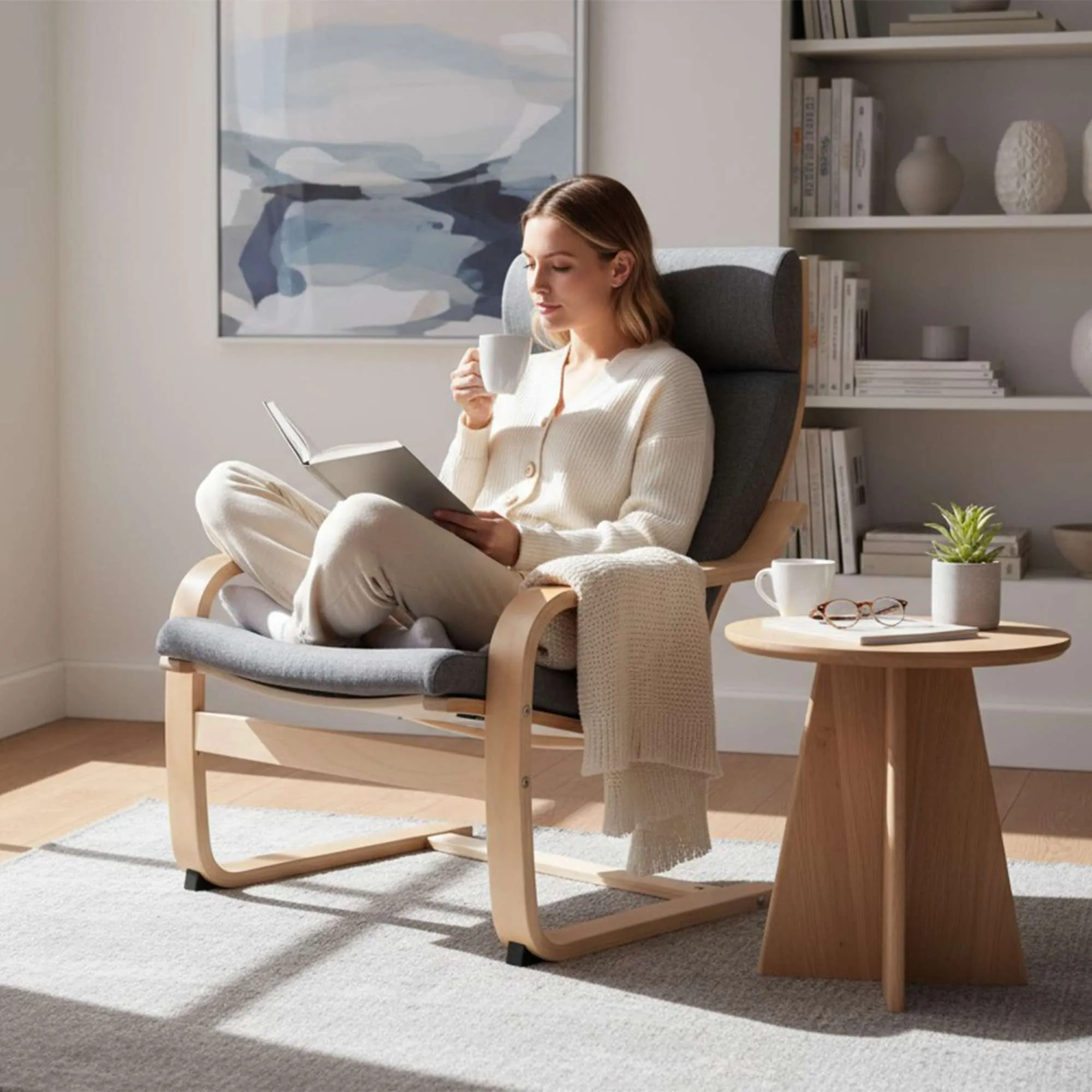 Кресло для отдыха RELAX, ткань, серый QS-9