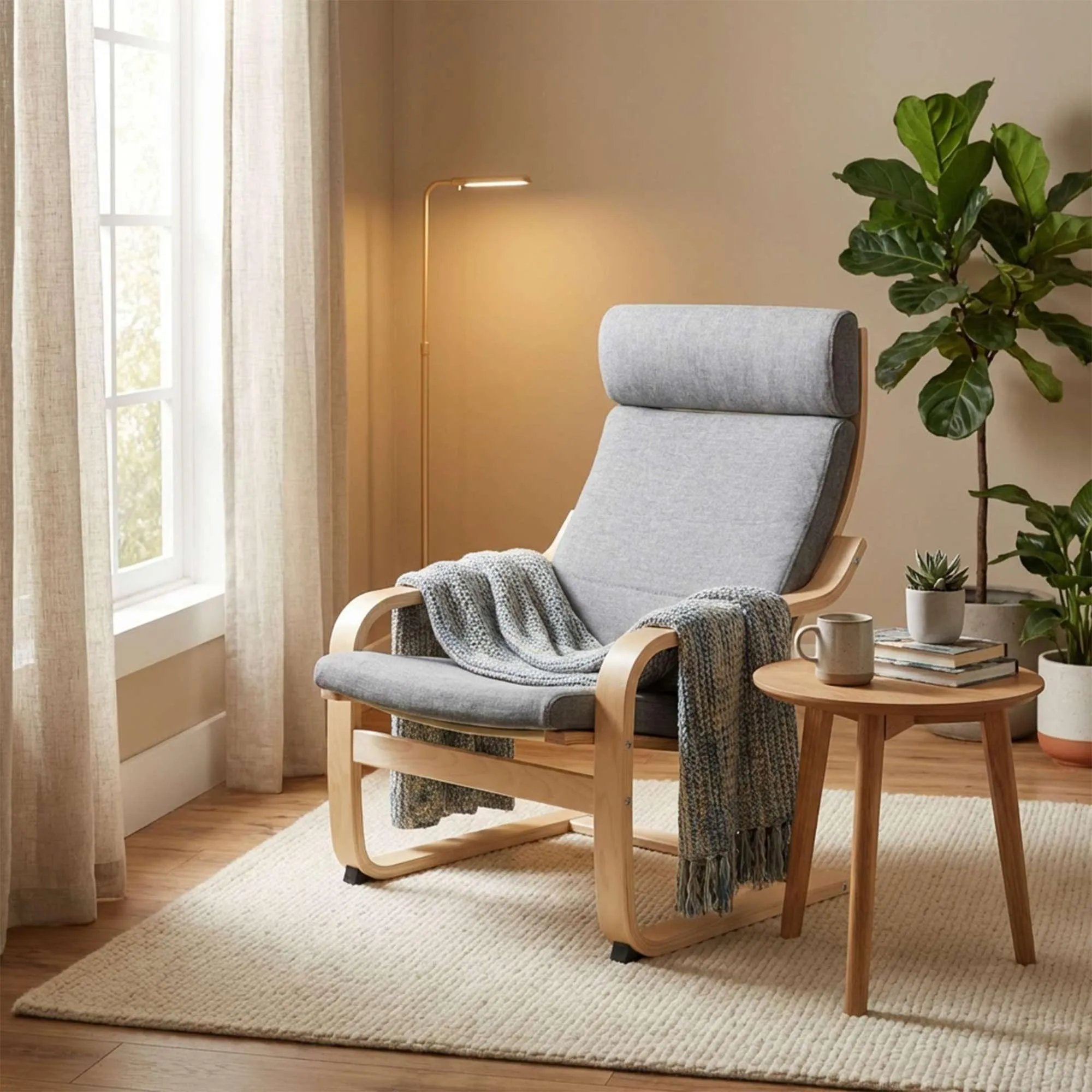 Кресло для отдыха RELAX, ткань, серый QS-9