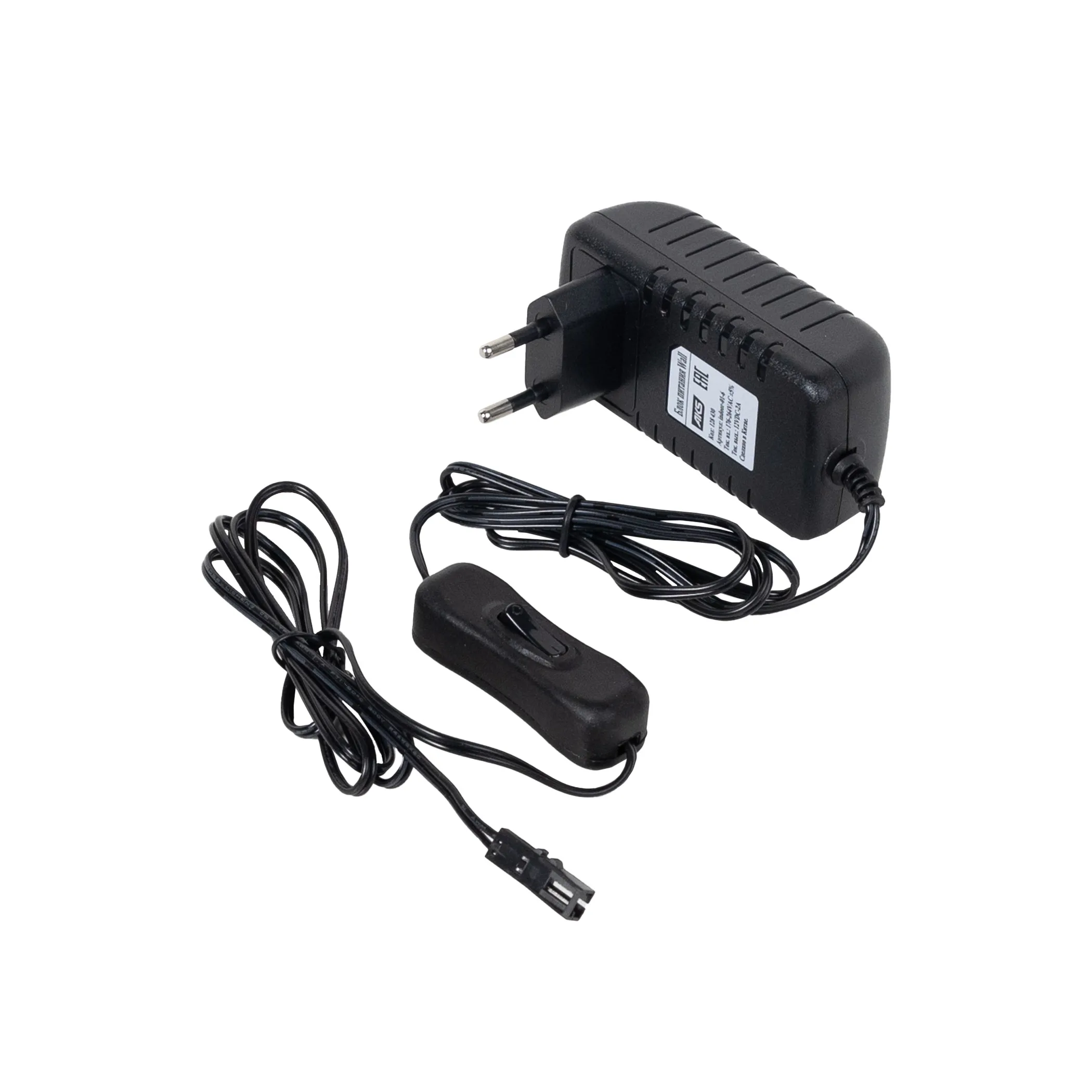 Блок питания Wall 24W/12V розеточный с миниконнектором, с выключателем, AKS