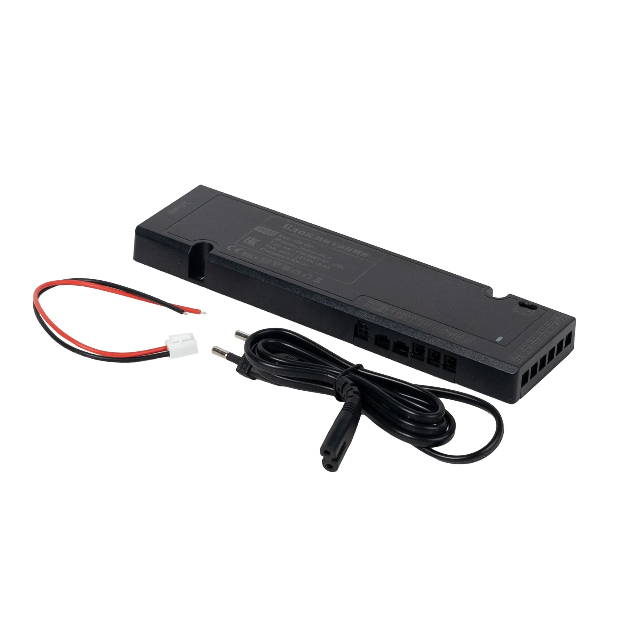 Блок питания Indoor Splitter 100W/12V, с вилкой, AKS