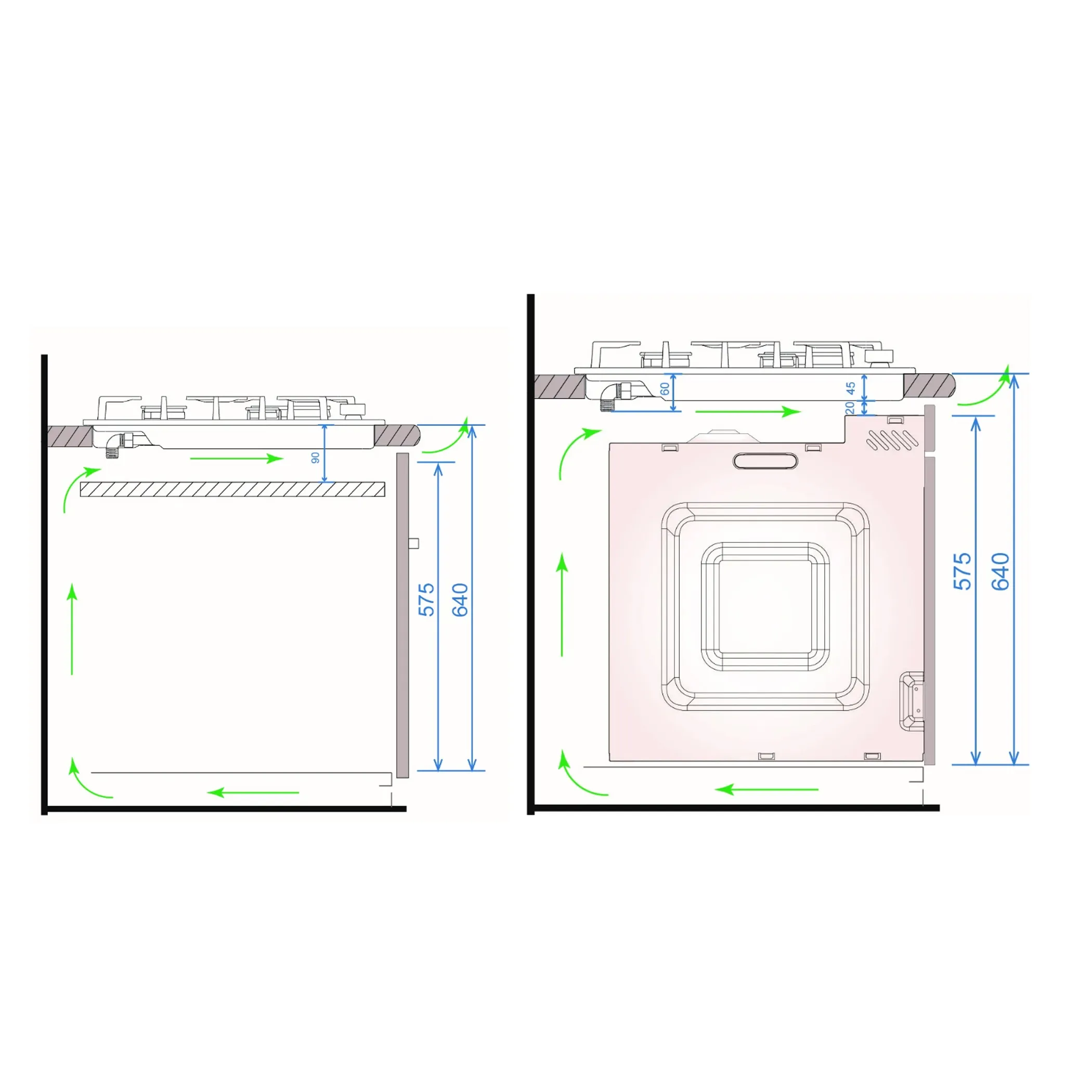 Газовая варочная панель Haier HHX-G64CNSB