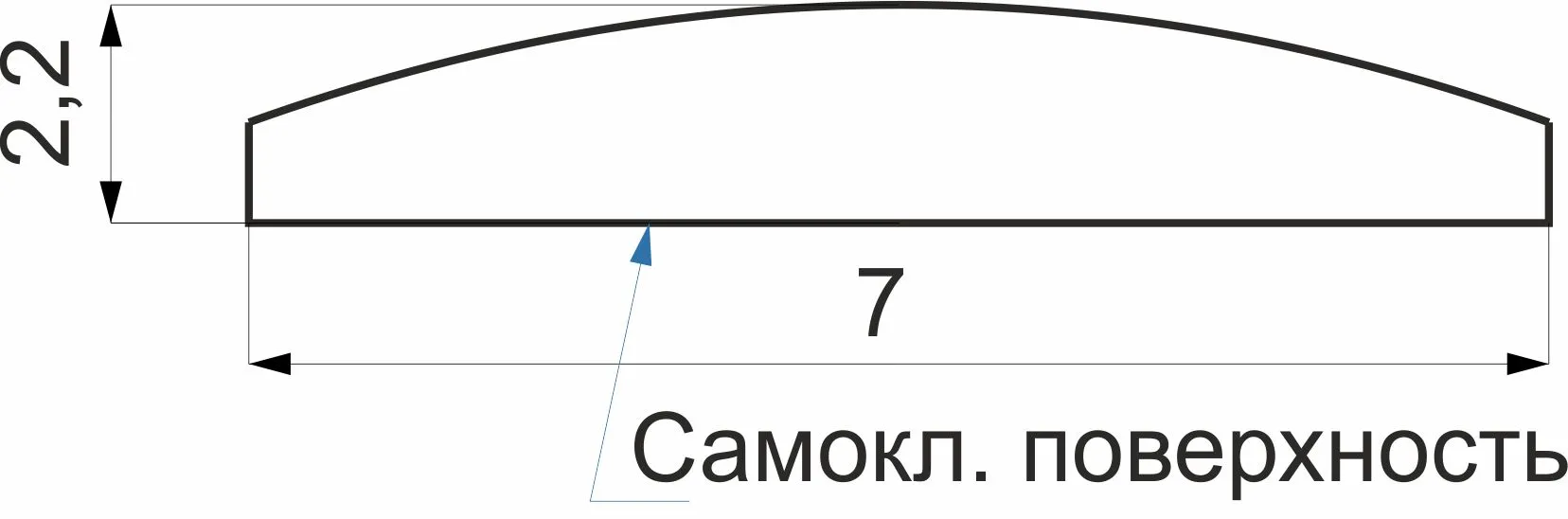 Декор мебельный мат. хром РП