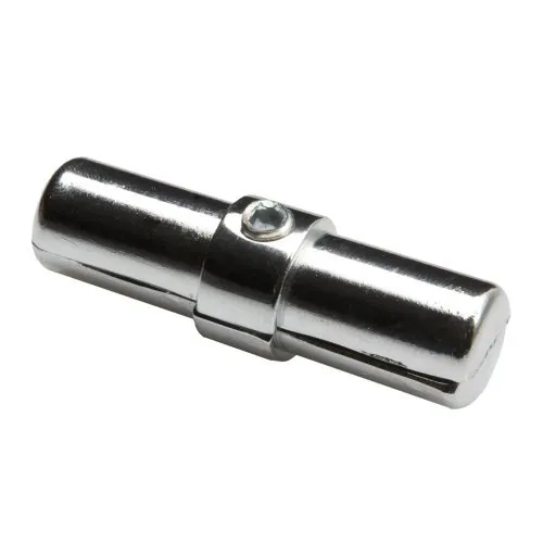Соединитель 2-х труб d25 (5045) с кольцом внутренний торцевой, вакуумное хромирование AKS