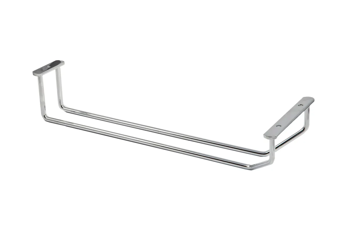 Держатель подвесной для бокалов однорядный 340*65*114, хром AKS