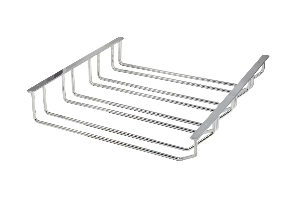 Держатель подвесной для бокалов четырехрядный 340*65*405, хром AKS