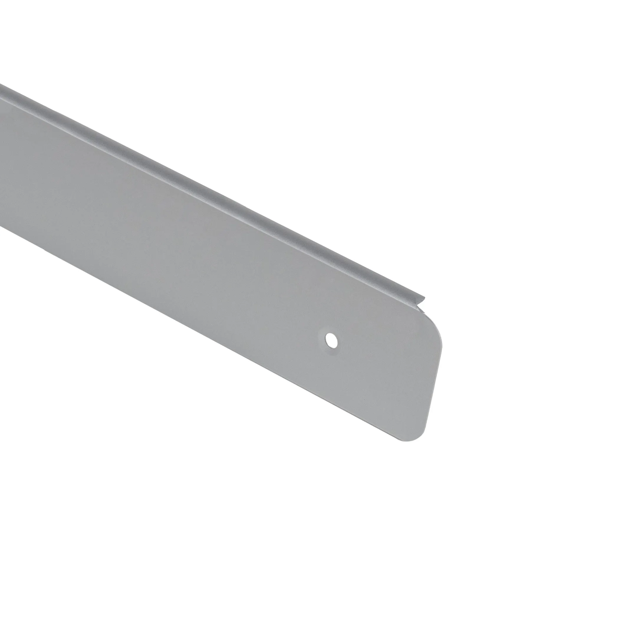 Планка торцевая к столешнице 38 R8 левая алюминий AKS