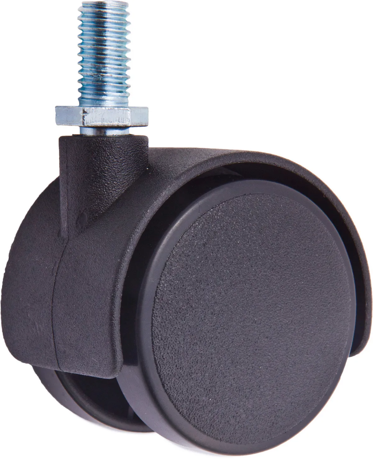 Колесо меб. пласт. d40 с винтом М8, черный AKS