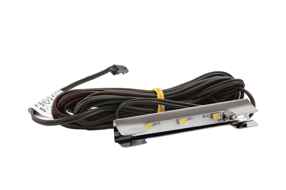 Клипса светодиодная Prismatic FT2D, 3диода, 12VDC/0,25W, металл, холод. белый, HLT