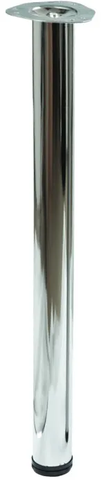 Опора меб. круглая d60 h710, хром, винт М12, AKS