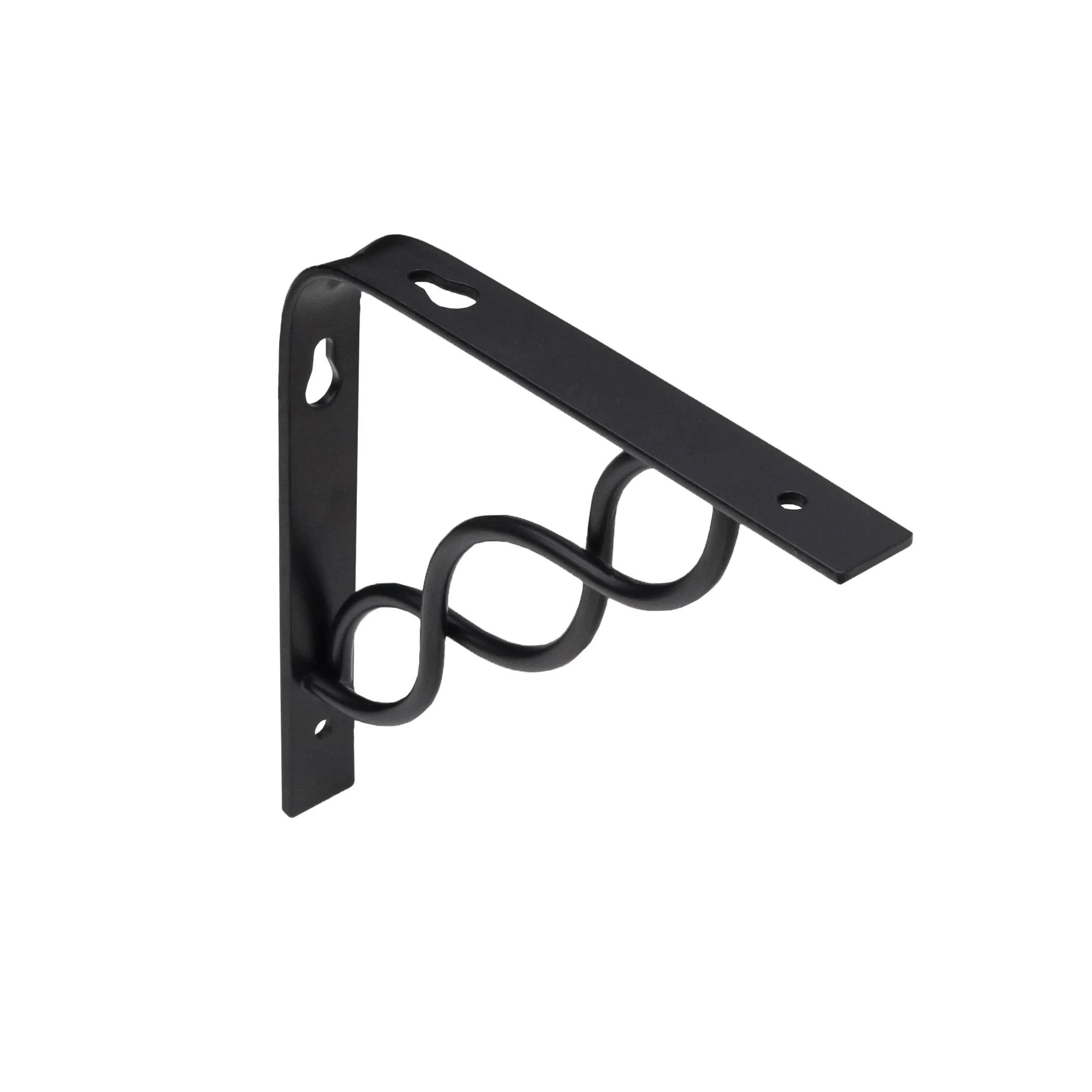 Полкодержатель мет. INFINITY 200*200*20*3, черный AKS