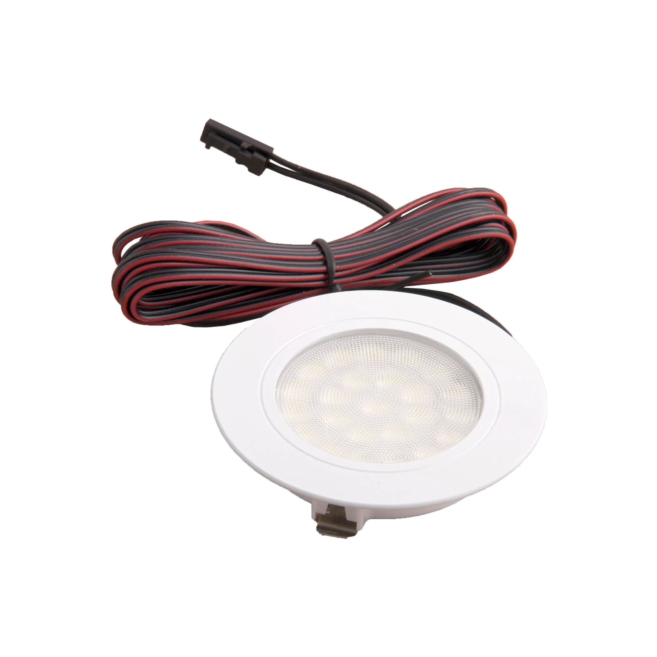 Светильник светодиодный SUN, врезной, 2W, 12V, круглый, белый, 6000К, AKS