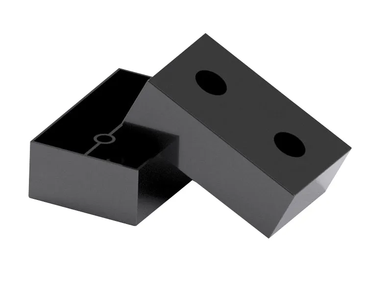 Опора меб. пласт. 60х40х20 чёрный РП