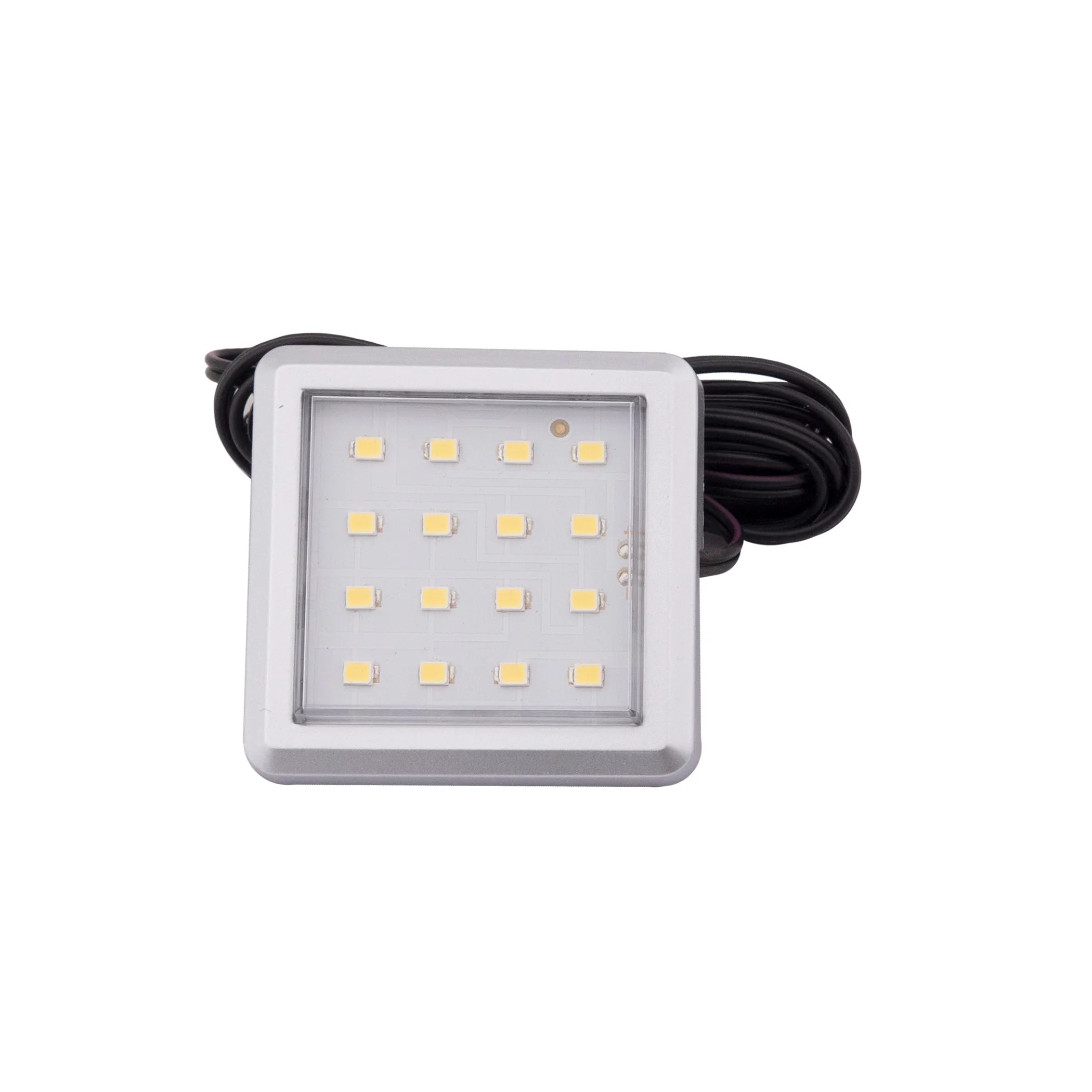 Светильник светодиодный Sania, накладной, 2W, 12V, холодный белый, 6000K, с крышкой, AKS