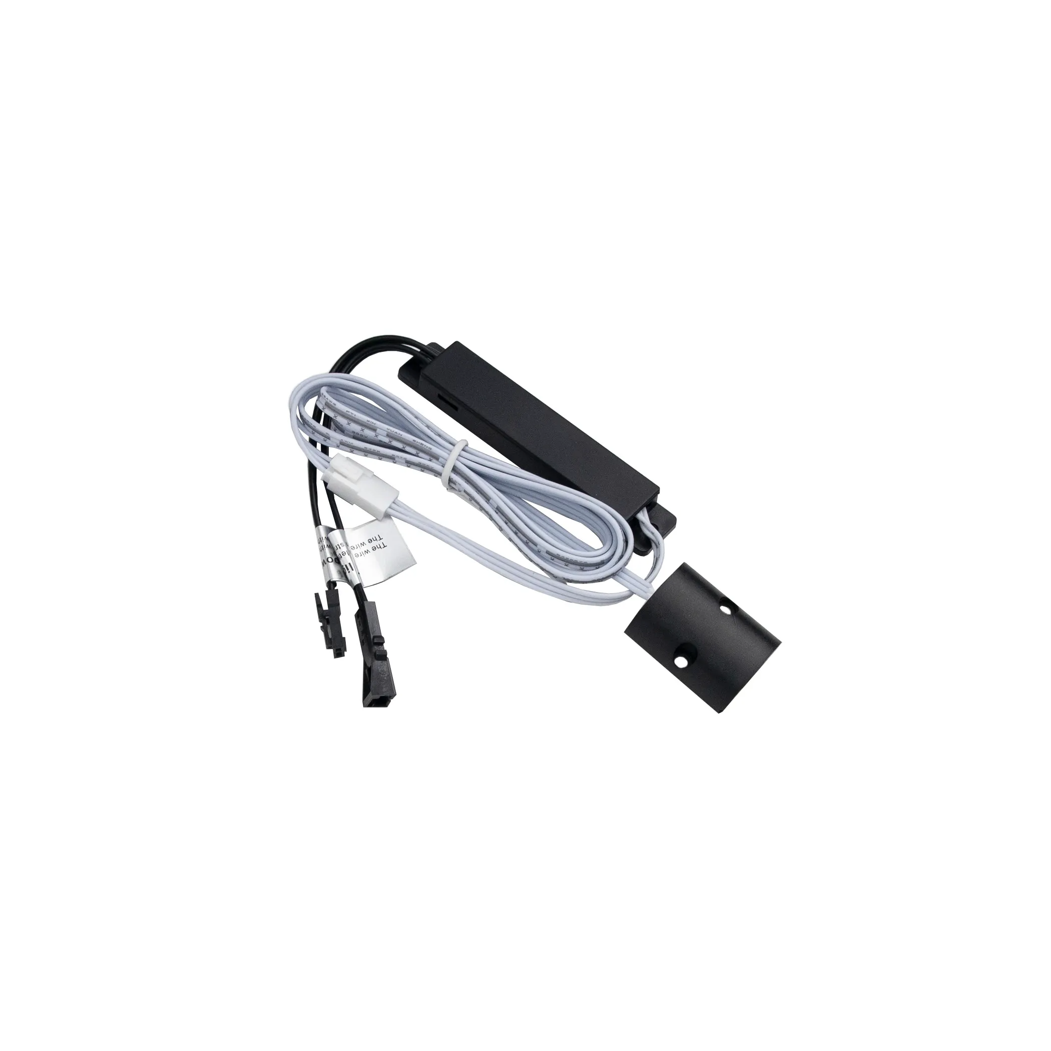 Выключатель бесконтактный на преграду, накладной, плоский, 12/24V, 60W/100W, черный, AKS