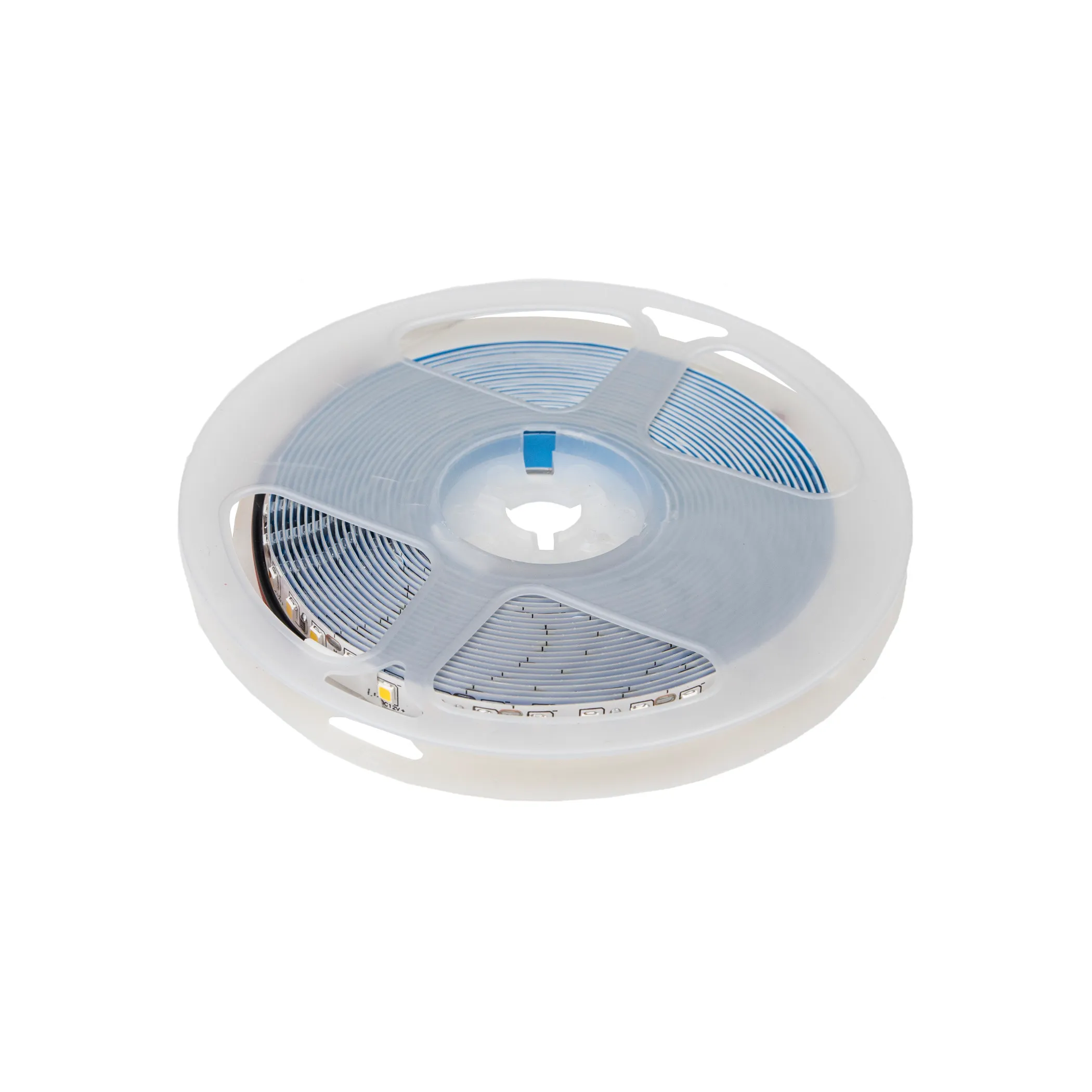 Лента светодиодная - 9,6W/m, 12V, 8мм, 2835, 120 д/м, IP20, теплый белый (3000K), CRI>70, 950 Lm, 5м, TE